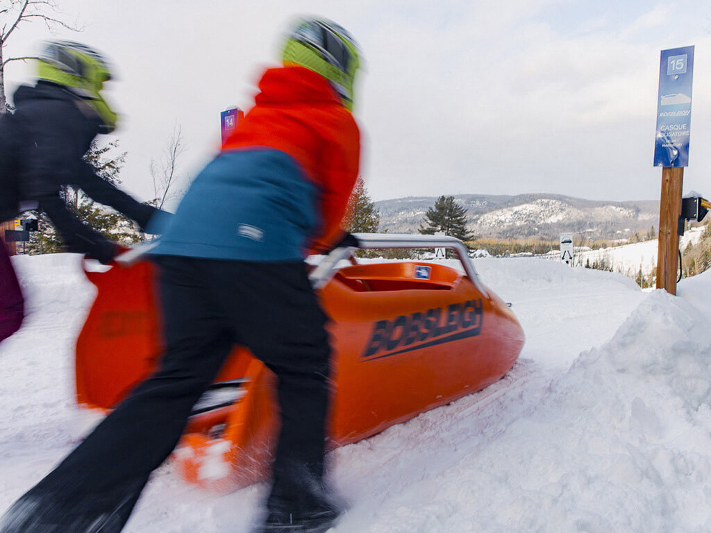 Glissades au Domaine des Pays d’en Haut